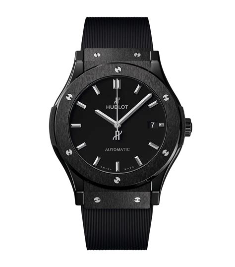 hublot black and silver watch|hublot black ceramic watch.